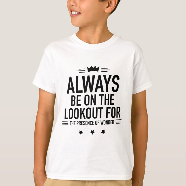 T-shirt Soyez noir sur le guet (Devant)