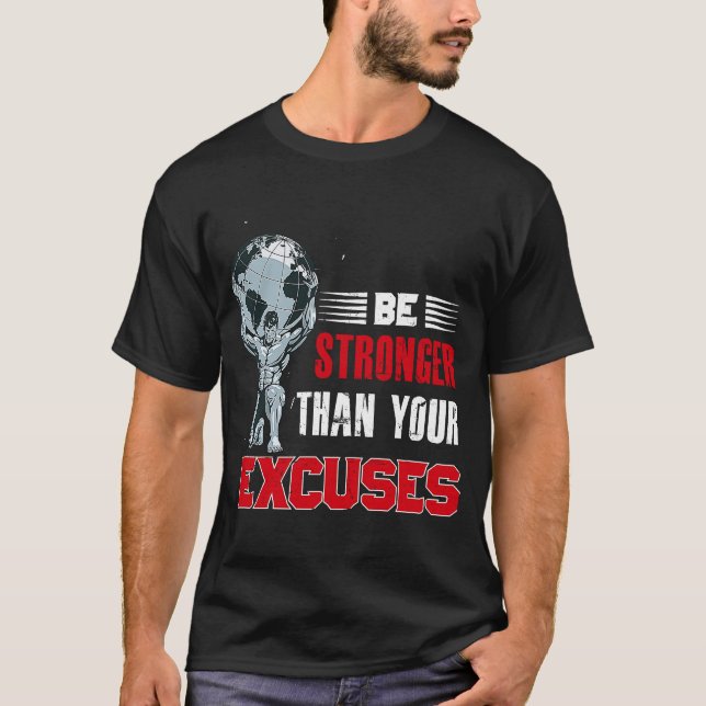 T-shirt Soyez Plus Forte Que Vos Excuses Backprint Bodybui (Devant)