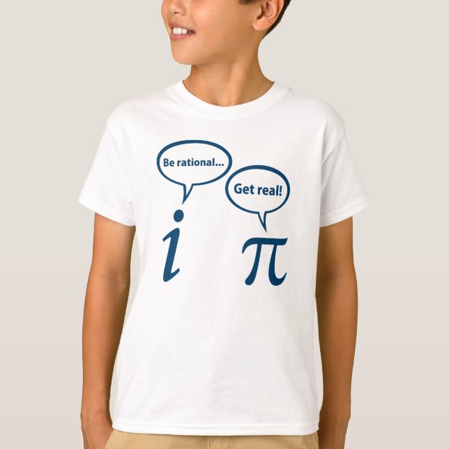 T-shirt Soyez rationnel obtiennent les vraies maths (Devant)