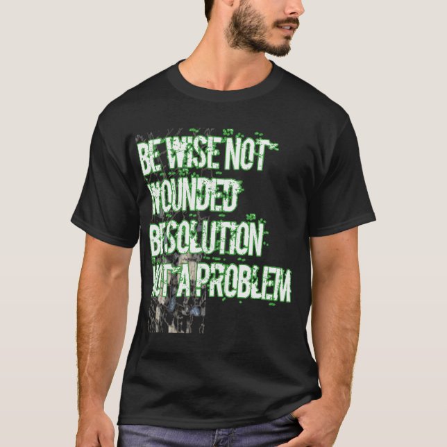 T-shirt Soyez sage de ne pas blesser être une solution non (Devant)