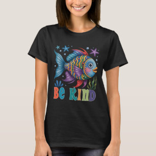 T-shirt Soyez Soi Rainbow Scale Fish Teacher Lecture Livre