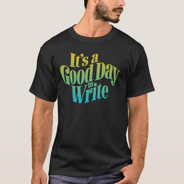 T-shirt Soyez Super et écrivez ! Rétro Writer (Devant)