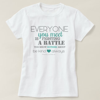 T-shirt Soyez toujours gentil (aqua)