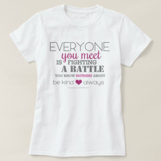 T-shirt Soyez toujours gentil (rose)