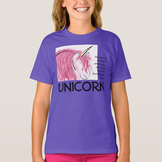 T-shirt Soyez toujours vous 3/4 filles (Devant)