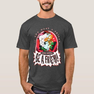T-shirt Soyez un ami - la pièce en t des hommes de poulets