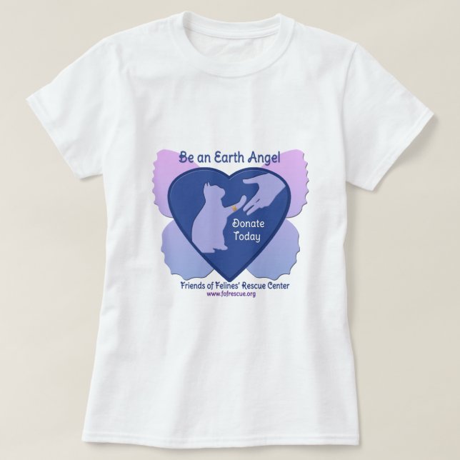 T-shirt Soyez un ange de la terre à FFRC (Design devant)