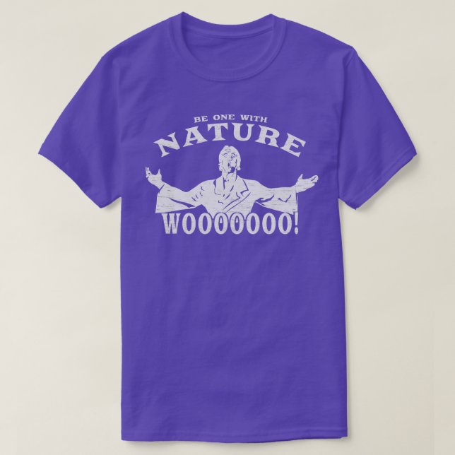 T-shirt Soyez un avec la nature (Design devant)
