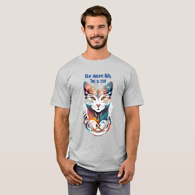 T-shirt Soyez un chat (Devant entier)