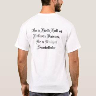 T-shirt Soyez un flocon de neige unique