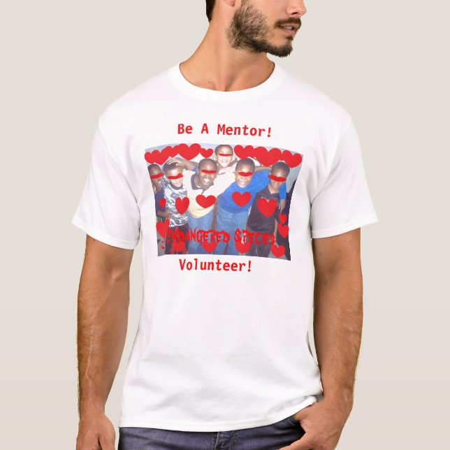 T-shirt Soyez un mentor pour l'espèce menacée (Devant)