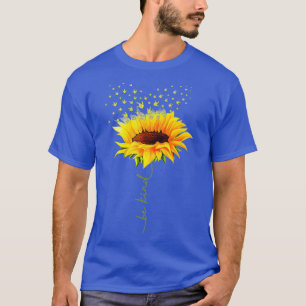 T-shirt Soyez un peu Hippie tournesol Je vous aime Sourd A