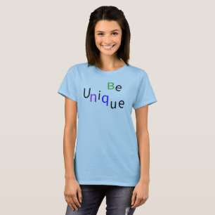 T-shirt Soyez une typographie moderne colorée et positive