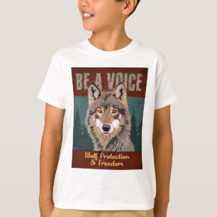 T-shirt Soyez une voix - Protection et liberté du loup