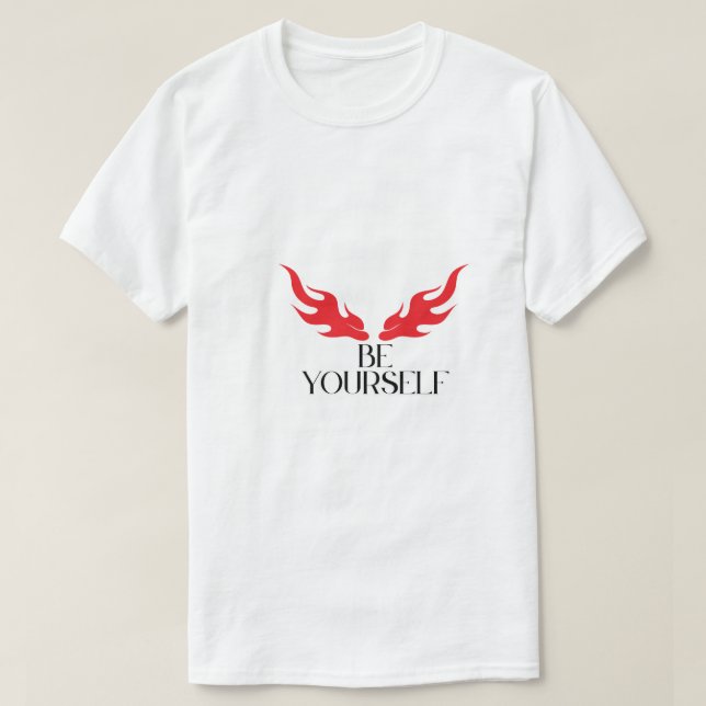 T-shirt Soyez vous-même - Autonomiser les citations minima (Design devant)