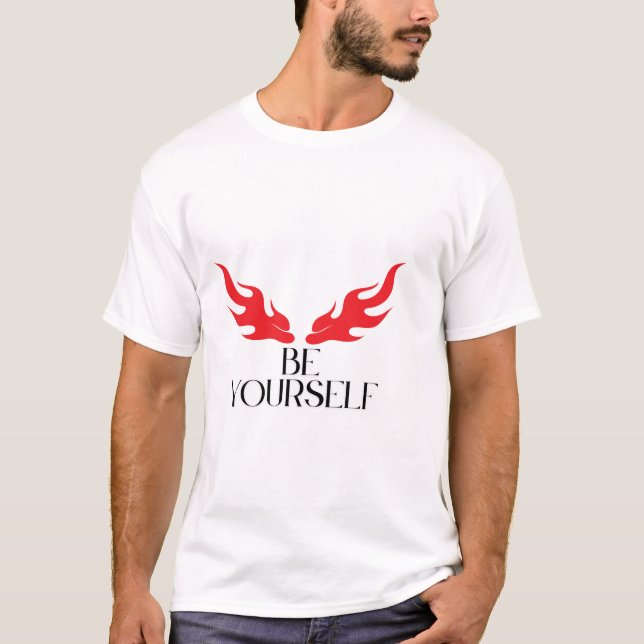 T-shirt Soyez vous-même - Autonomiser les citations minima (Devant)