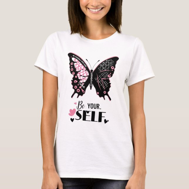T-shirt Soyez vous-même Rester Cool Papillon (Devant)