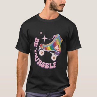 T-shirt Soyez Vous-Même Rolling Pride Lgbtq Roller Skate R