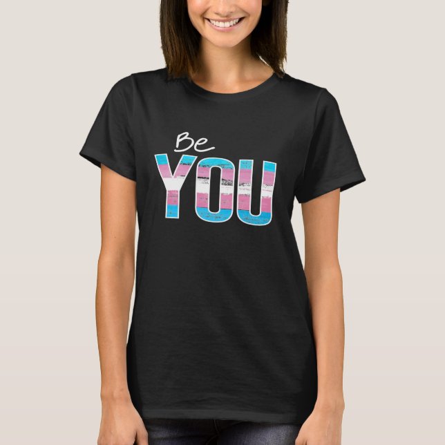 T-shirt Soyez Vous - Trans-blanc (Devant)