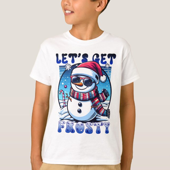 T-shirt Soyons Frosty Snowman de Noël (Devant)