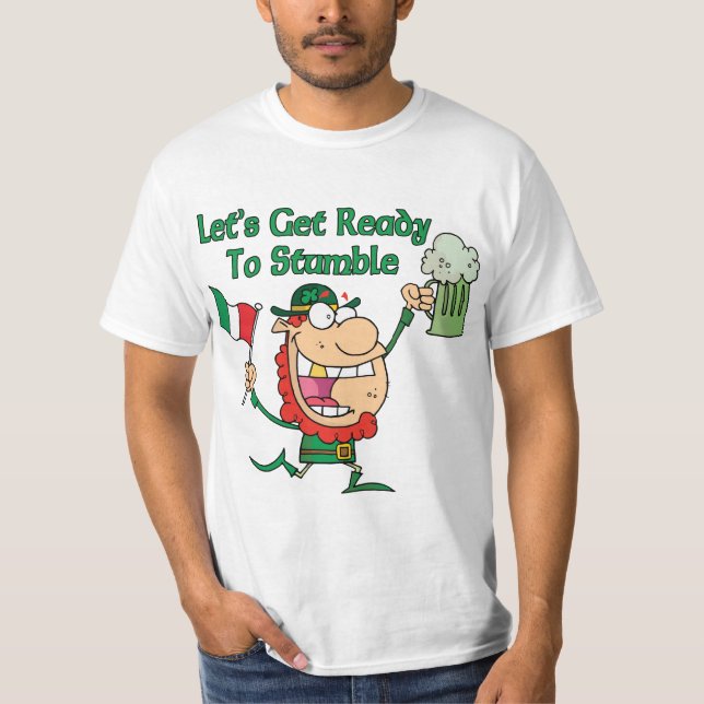 T-shirt Soyons prêts pour trébucher chemise (Devant)