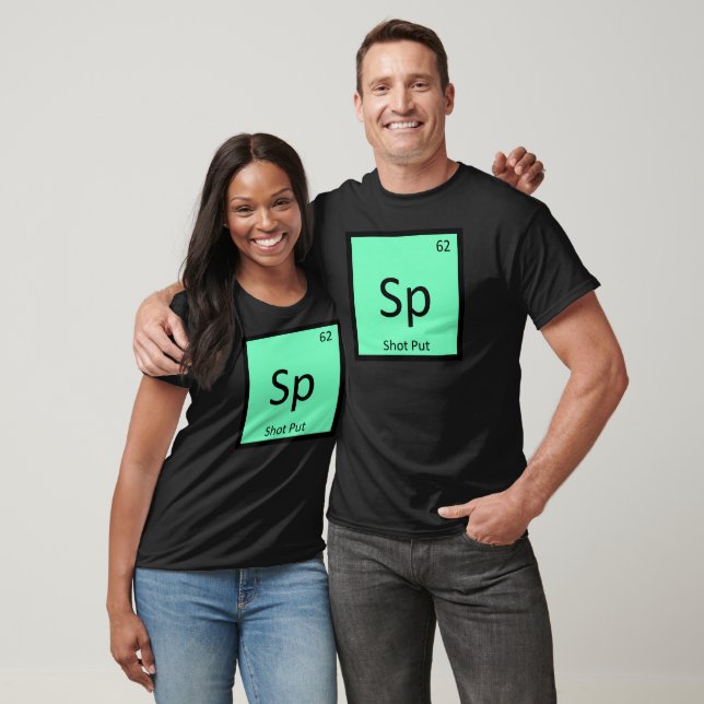 T-shirt Sp - Lancer du poids Athlétisme Symbole chimique (Unisexe)