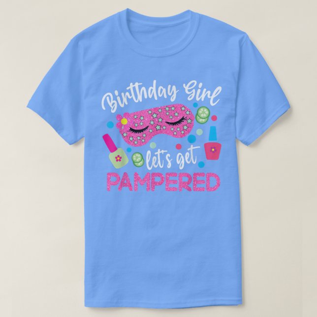 T-shirt Spa Anniversaire Fournitures Pour Filles Obtenons  (Design devant)