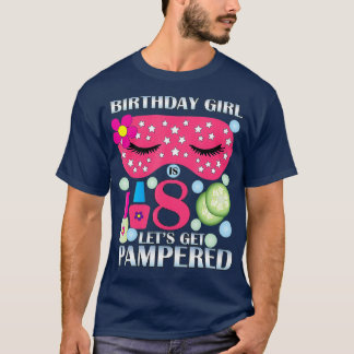 T-shirt Spa Birthday Party Themed Birthday Girls Age