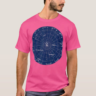 T-shirt Spa d'astronomie de la constellation de carte de l