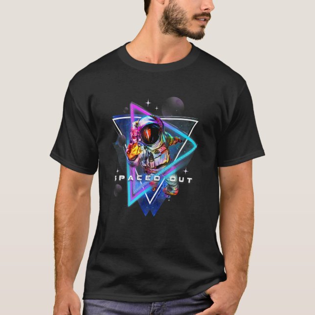 T-shirt Spa externe Vaporwave esthétique astronaute (Devant)