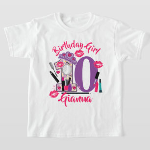 T-shirt Spa maquiller fille anniversaire âge personnalis
