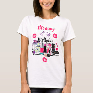 T-shirt Spa Maquiller maman de la fille d'anniversaire
