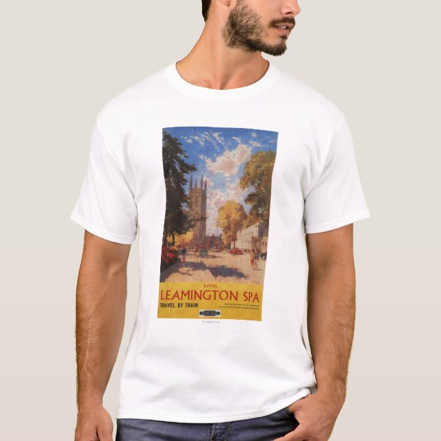 T-shirt Spa royal, affiche britannique de chemins de fer (Devant)