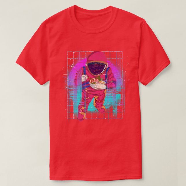 T-shirt Space 90s Synthwave Vaporwave Ramen Noodles comme (Design devant)