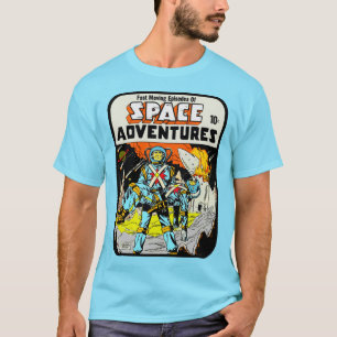 T-shirt Space Adventures des années 1950