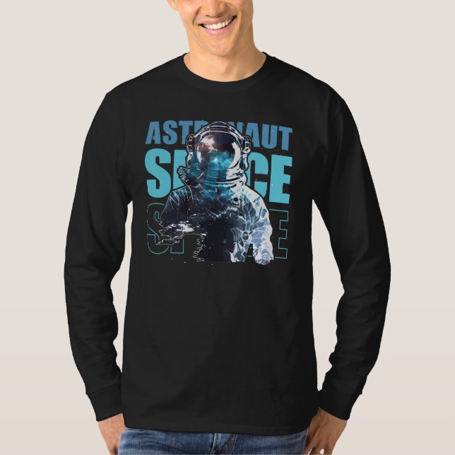 T-shirt Space Astronaut Galaxy Astronomy Spaceman (Devant)