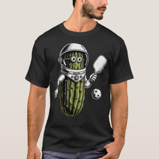 T-shirt Space Astronaut Pickle Playing Pickleball Pickle B