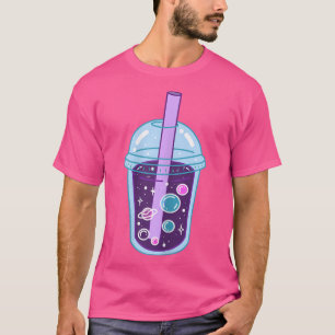 T-shirt Space Boba Tea Buble Tea Anime Japonais Kawaii Cu