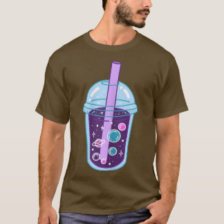 T-shirt Space Boba Tea Buble Tea Anime Japonais Kawaii Cu