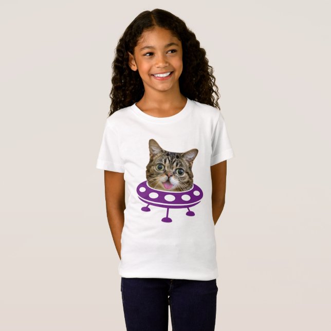 T-Shirt Space Cat (Devant entier)