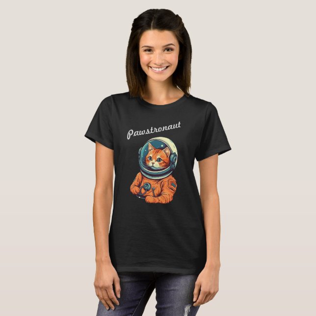 T-shirt Space Cat (Devant entier)
