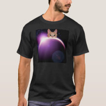 Space Cat Planet LOL Funny Homme's Shirt