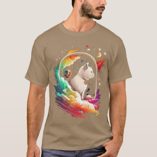 T-shirt Space Cat sur Galay Amoureux des chats retro