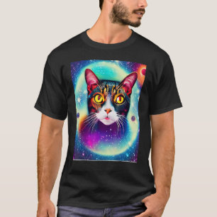 T-shirt Space Chat Kitty Kitten En Style Chat 3