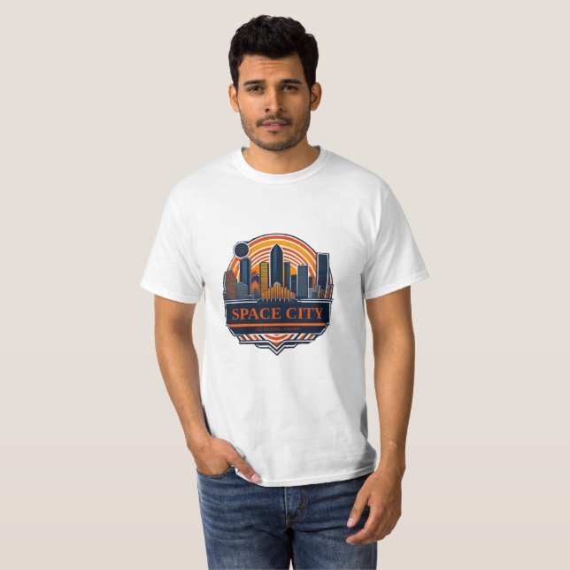 T-shirt Space City - Champs de Baseball 2022 (Devant entier)