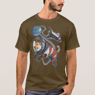 T-shirt Space Corgi Astro Propriétaire Chien Chien Chien C