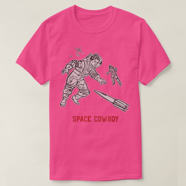 T-shirt Space Cowboy Funny Astronaut Cadeau Geek spatial N (Design devant)