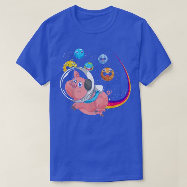 T-shirt Space Cute Planètes Agritourisme Amoureux des anim (Design devant)