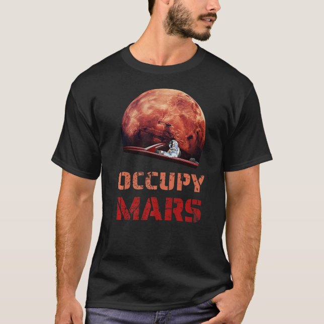T-shirt Space Explorer Occupy Mars Astronomie (Devant)