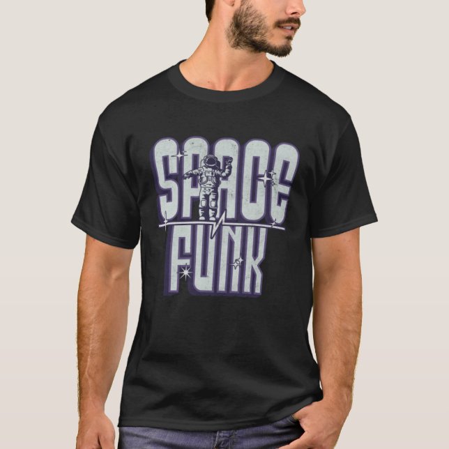 T-shirt Space Funk Chillin Astronaut Galaxy Spaceman Astra (Devant)
